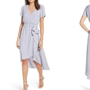 NWOT leith midi wrap dress